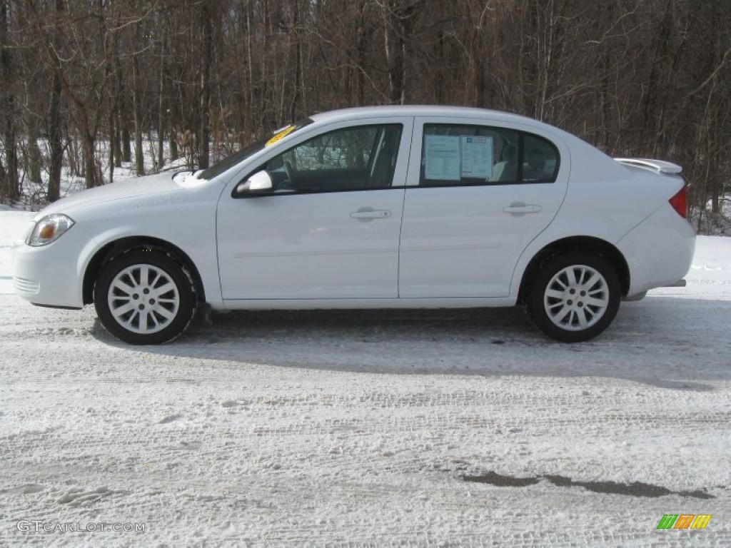 2010 Cobalt LT Sedan - Summit White / Gray photo #6