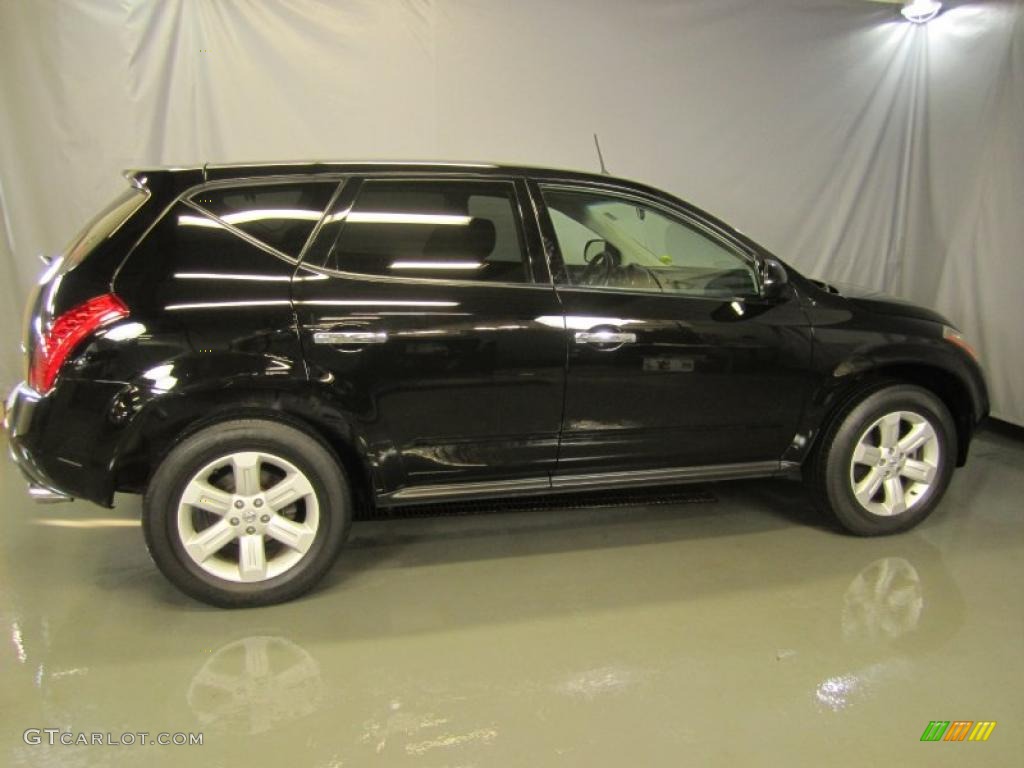 2006 Murano S AWD - Super Black / Charcoal photo #11