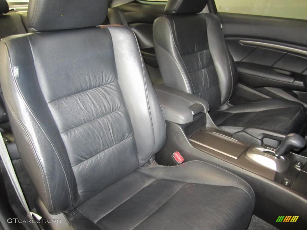 Black Interior 2009 Honda Accord EX-L V6 Coupe Photo #41251421