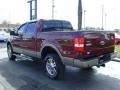 2005 Dark Toreador Red Metallic Ford F150 Lariat SuperCrew 4x4  photo #3