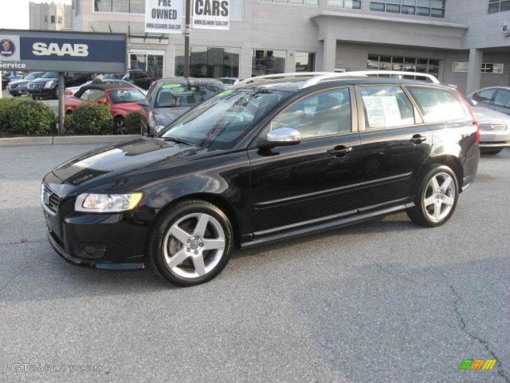 2010 V50 T5 R-Design - Black / R Design Off Black/Créme photo #2