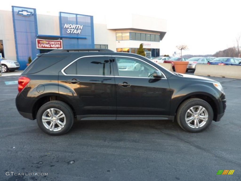 2011 Equinox LT AWD - Black Granite Metallic / Jet Black photo #11