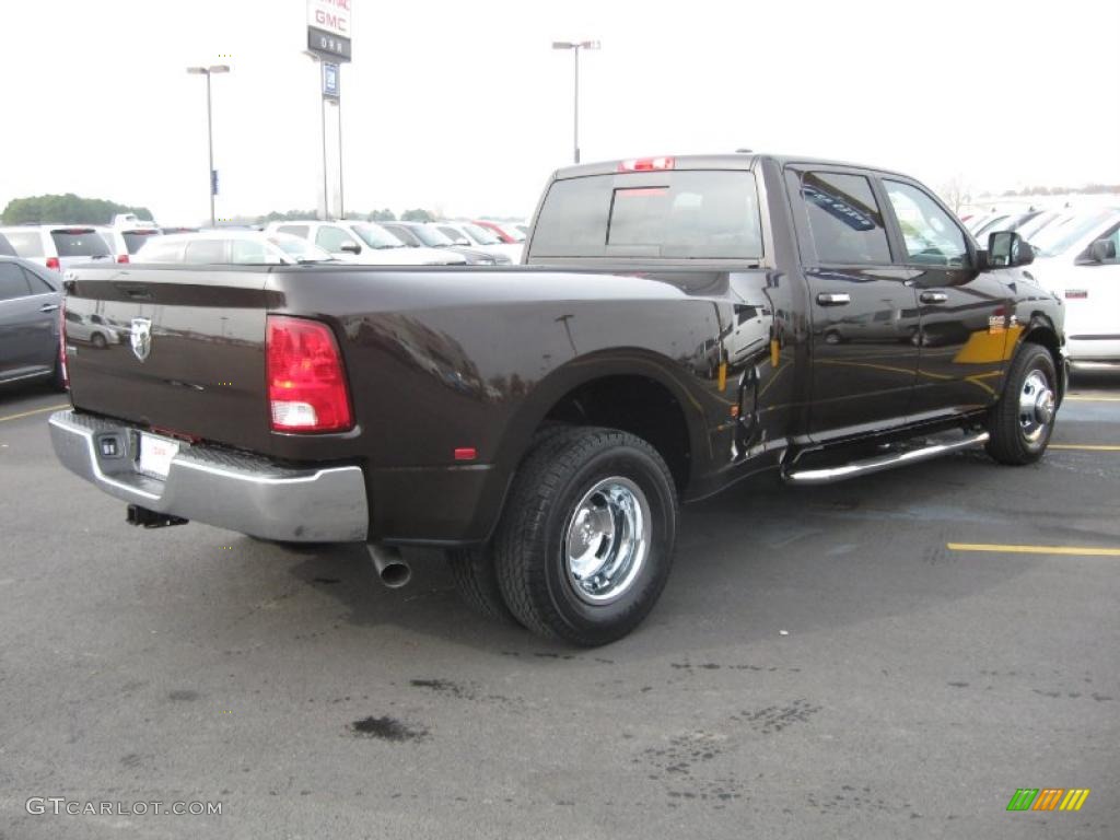 2011 Ram 3500 HD SLT Crew Cab 4x4 Dually - Rugged Brown Pearl / Light Pebble Beige/Bark Brown photo #5