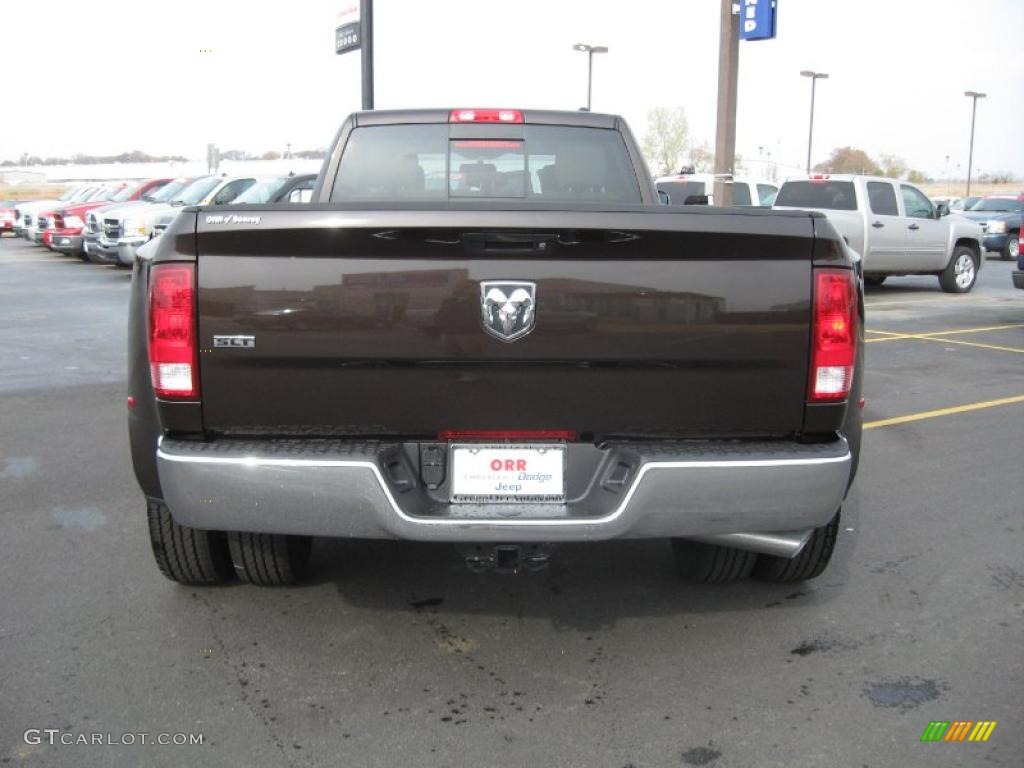 Rugged Brown Pearl 2011 Dodge Ram 3500 HD SLT Crew Cab 4x4 Dually Exterior Photo #41252853