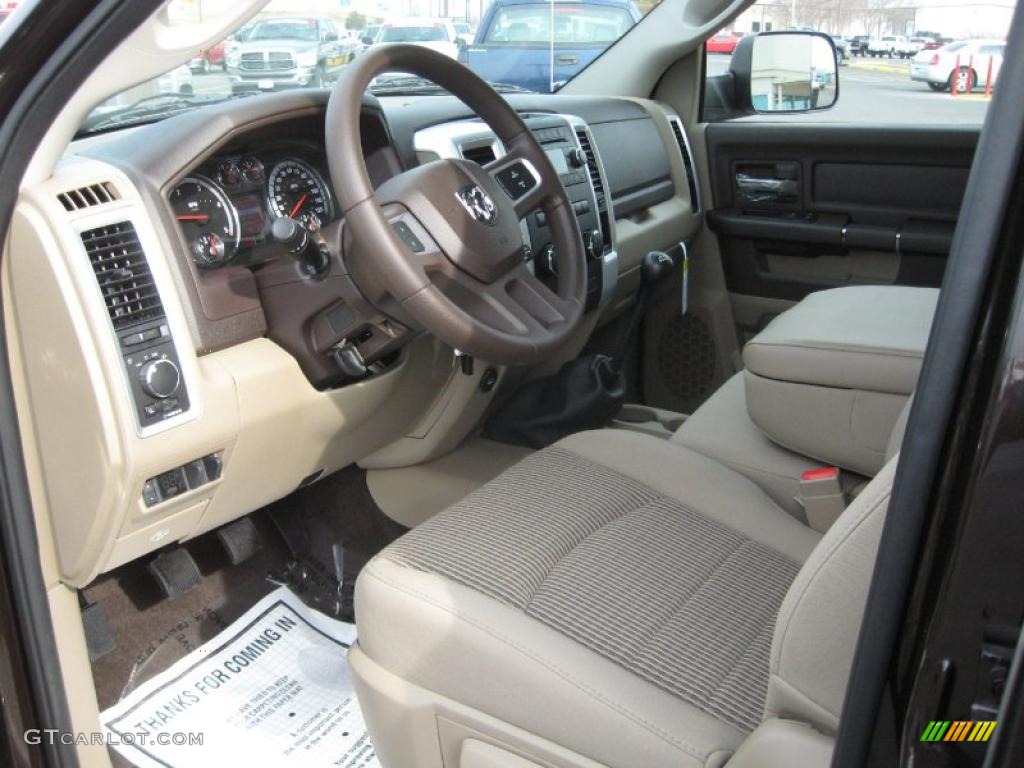 Light Pebble Beige/Bark Brown Interior 2011 Dodge Ram 3500 HD SLT Crew Cab 4x4 Dually Photo #41252977