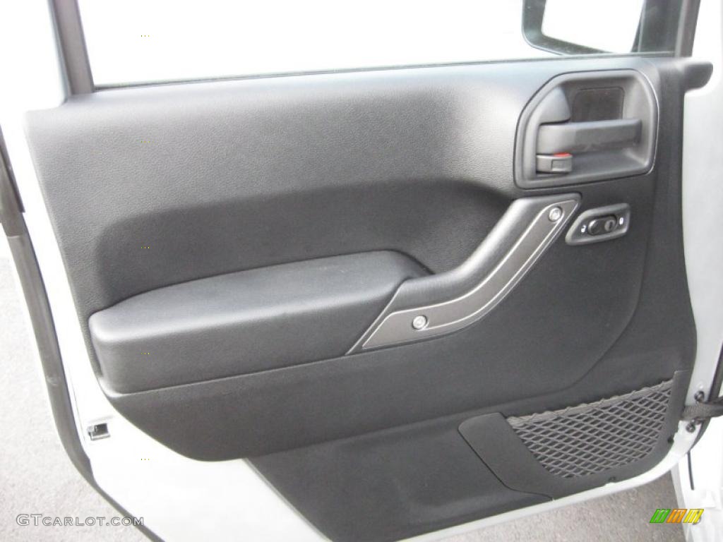2011 Jeep Wrangler Unlimited Sport 4x4 Black Door Panel Photo #41254041