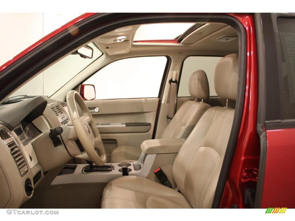 2008 Mariner V6 Premier 4WD - Vivid Red Metallic / Cashmere photo #6