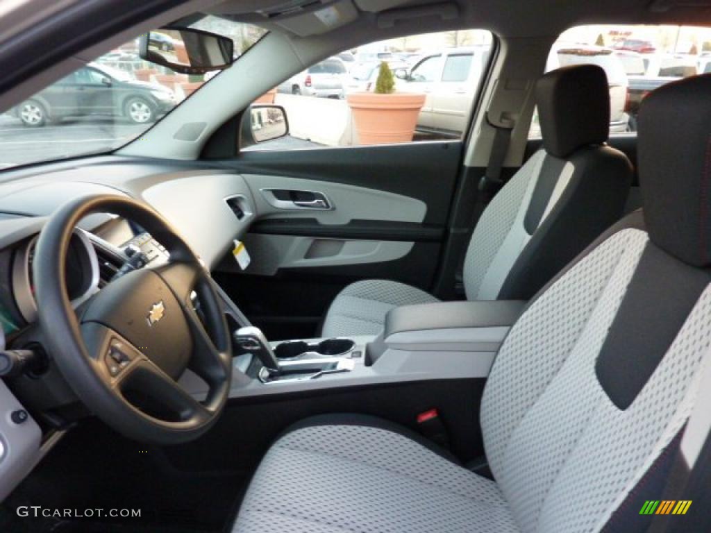 Light Titanium Jet Black Interior 2011 Chevrolet Equinox Ls