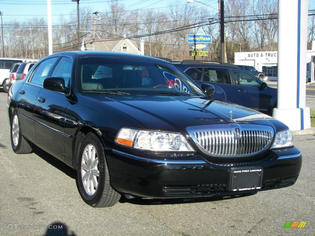 Black Lincoln Town Car