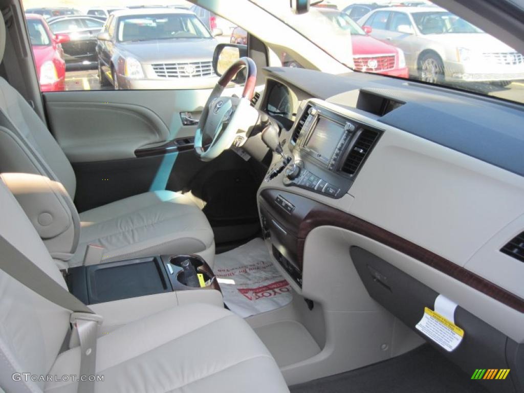 2011 Toyota Sienna Limited Light Gray Dashboard Photo #41255617