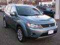 2007 Aqua Metallic Mitsubishi Outlander XLS 4WD  photo #2