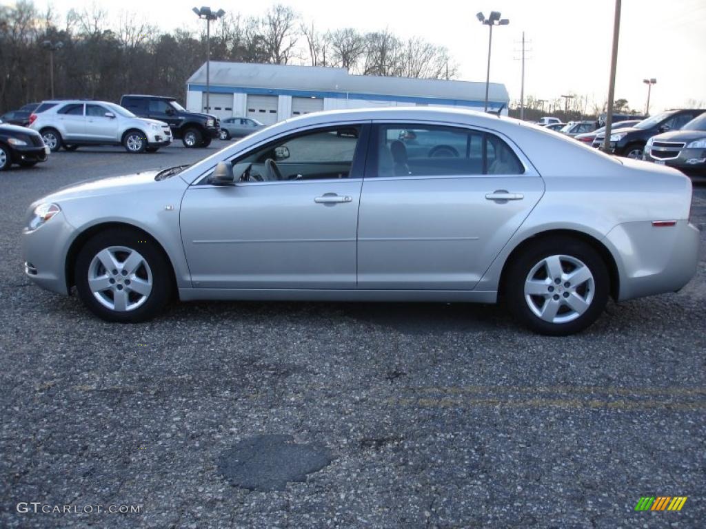 2008 Malibu LS Sedan - Silverstone Metallic / Titanium Gray photo #9