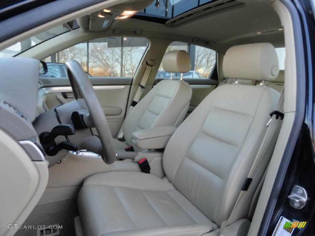 Beige Interior 2008 Audi A4 2.0T quattro Sedan Photo #41256881