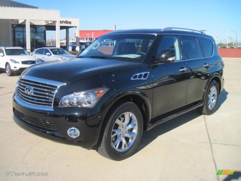 2011 QX 56 - Black Obsidian / Graphite photo #1