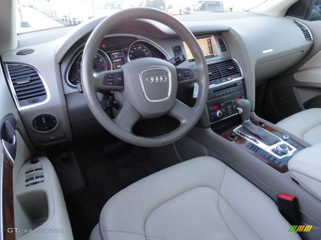 Cardamom Beige Interior 2008 Audi Q7 3.6 Premium quattro Photo #41257153