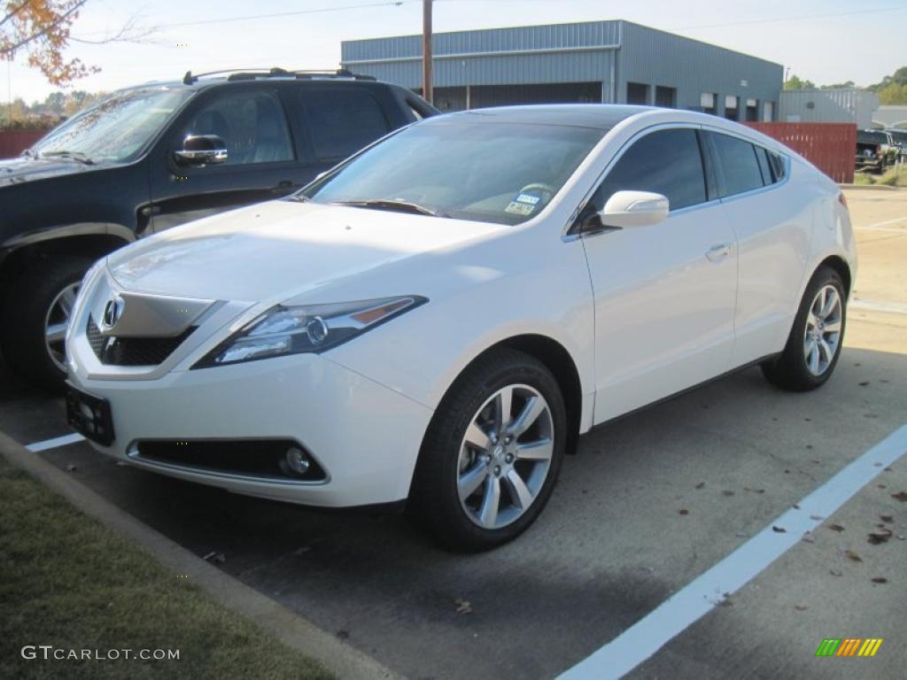 Aspen White Pearl 2010 Acura ZDX AWD Advance Exterior Photo #41257481