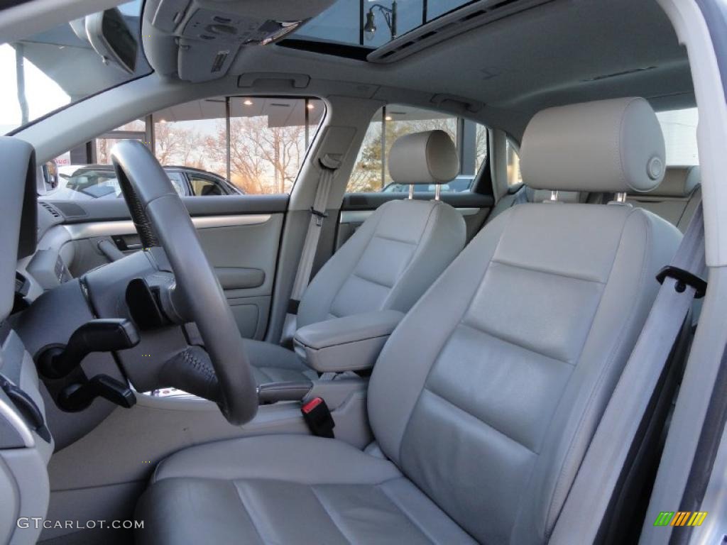 Light Gray Interior 2008 Audi A4 2.0T quattro Sedan Photo #41257641