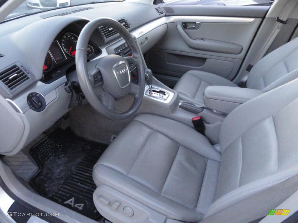 Light Gray Interior 2008 Audi A4 2 0t Quattro Sedan Photo