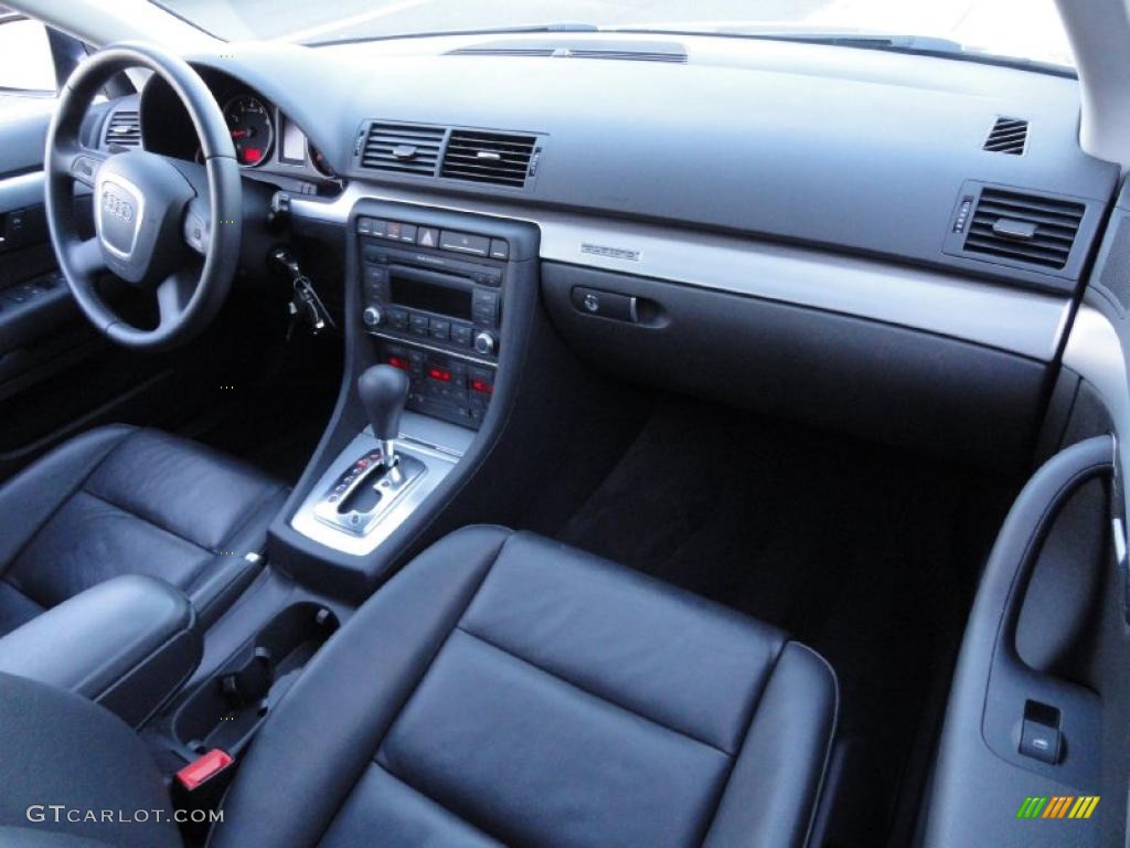 2008 Audi A4 2.0T quattro Sedan Black Dashboard Photo #41258217