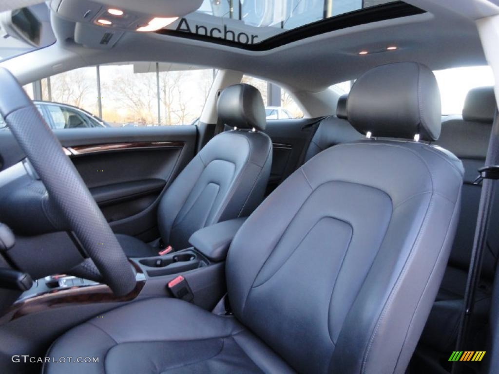 Black Interior 2010 Audi A5 2.0T quattro Coupe Photo #41260181