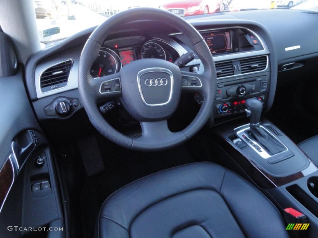 2010 Audi A5 2.0T quattro Coupe Black Dashboard Photo #41260213