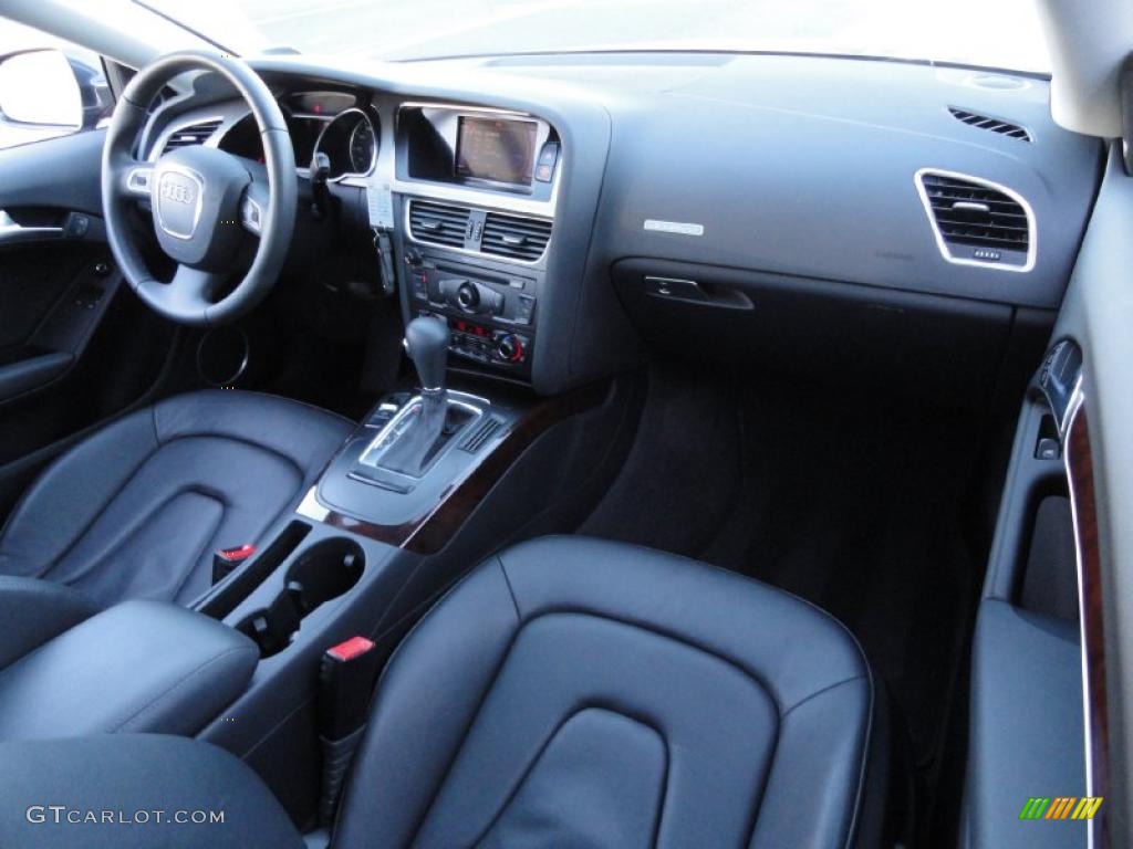 2010 A5 2.0T quattro Coupe - Meteor Gray Pearl Effect / Black photo #12