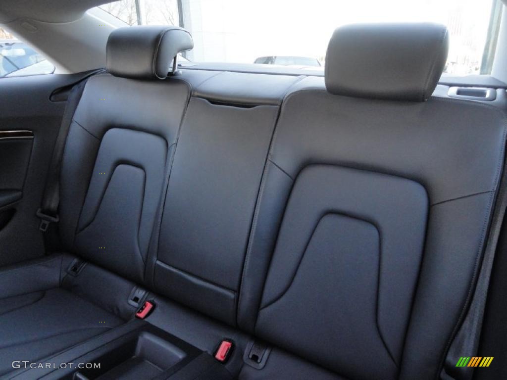 Black Interior 2010 Audi A5 2.0T quattro Coupe Photo #41260281
