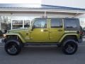 2007 Rescue Green Metallic Jeep Wrangler Unlimited Sahara 4x4  photo #2