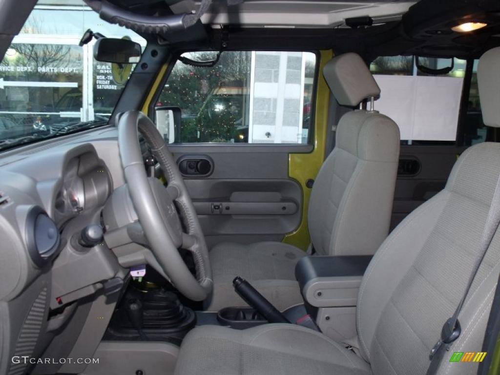 Dark Khaki/Medium Khaki Interior 2007 Jeep Wrangler Unlimited Sahara 4x4 Photo #41261125