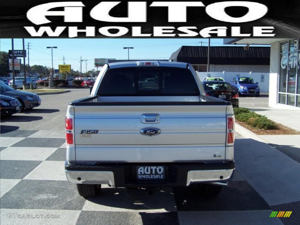 2010 F150 Lariat SuperCrew - Ingot Silver Metallic / Black photo #3