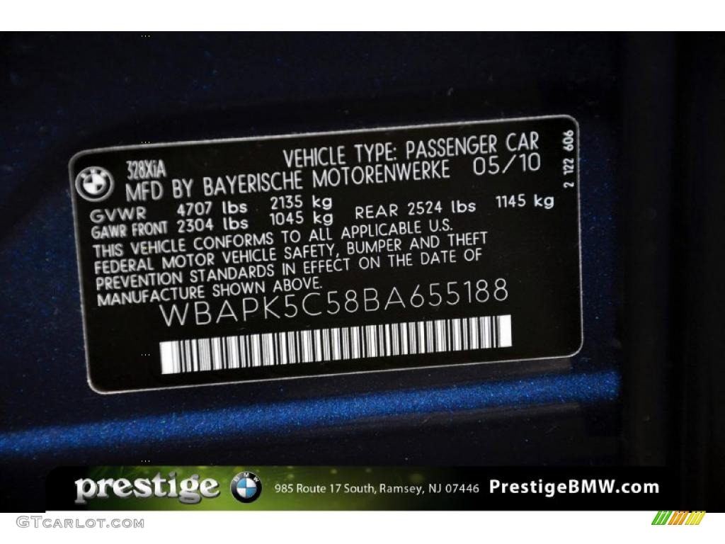 2011 3 Series 328i xDrive Sedan - Deep Sea Blue Metallic / Beige photo #13
