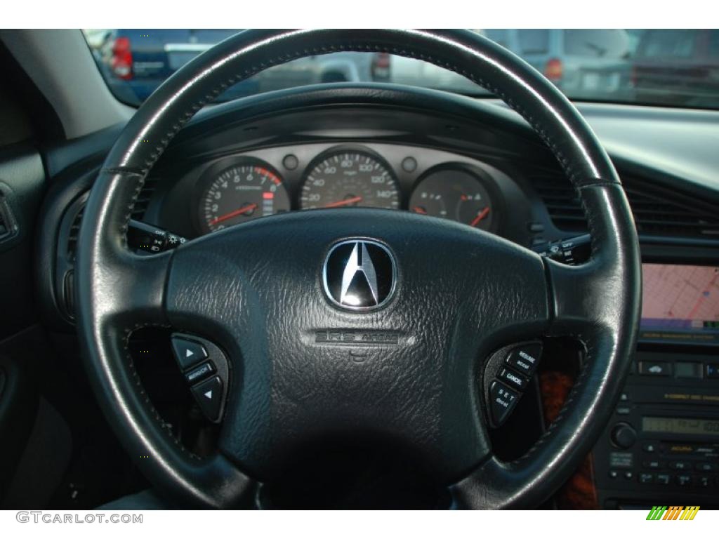 2002 Acura TL 3.2 Ebony Steering Wheel Photo #41262989
