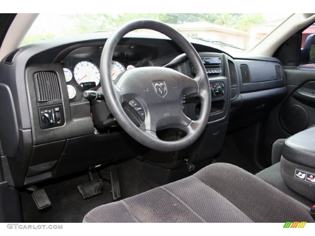 Dark Slate Gray Interior 2003 Dodge Ram 2500 SLT Quad Cab 4x4 Photo #41263333