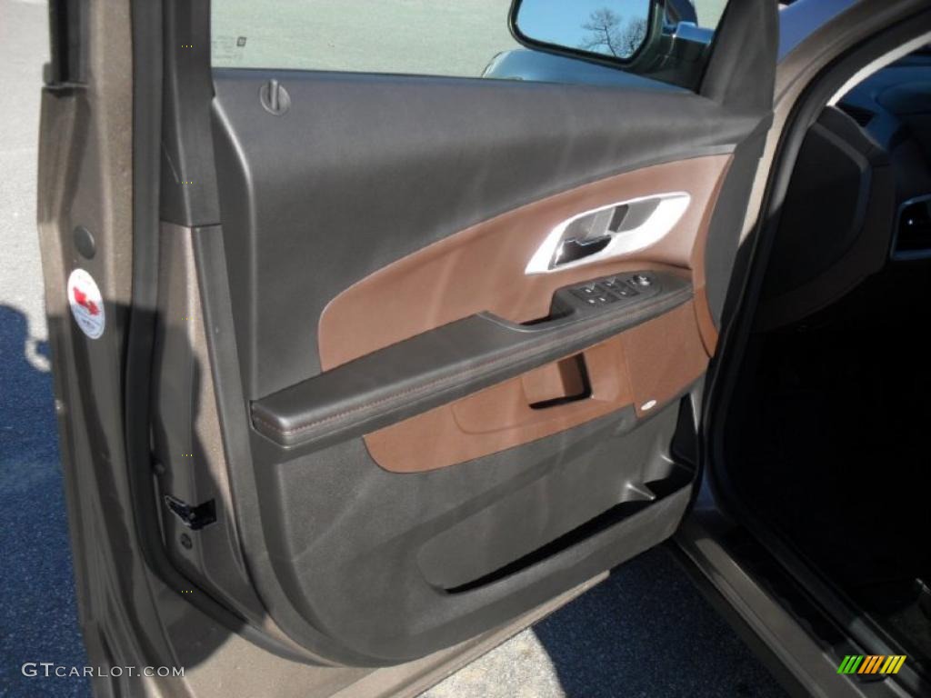 2011 Chevrolet Equinox LT Brownstone/Jet Black Door Panel Photo #41263865