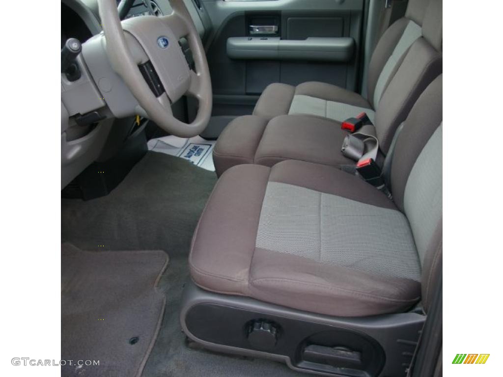 2005 F150 XLT SuperCrew 4x4 - Dark Shadow Grey Metallic / Medium Flint/Dark Flint Grey photo #3