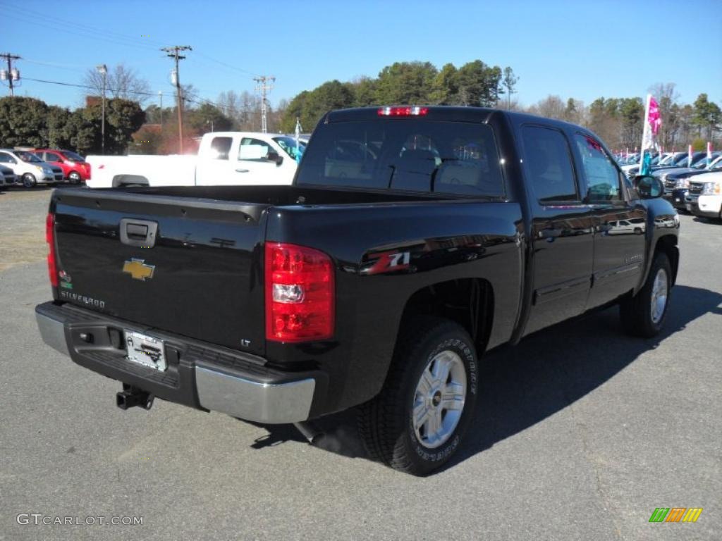 2011 Silverado 1500 LT Crew Cab - Black / Light Titanium/Ebony photo #4