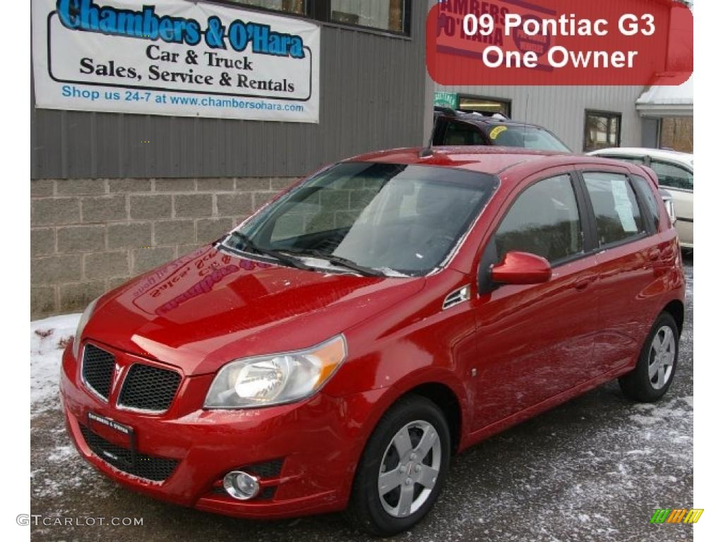 2009 Bright Red Pontiac G3 41237826 Car Color Galleries