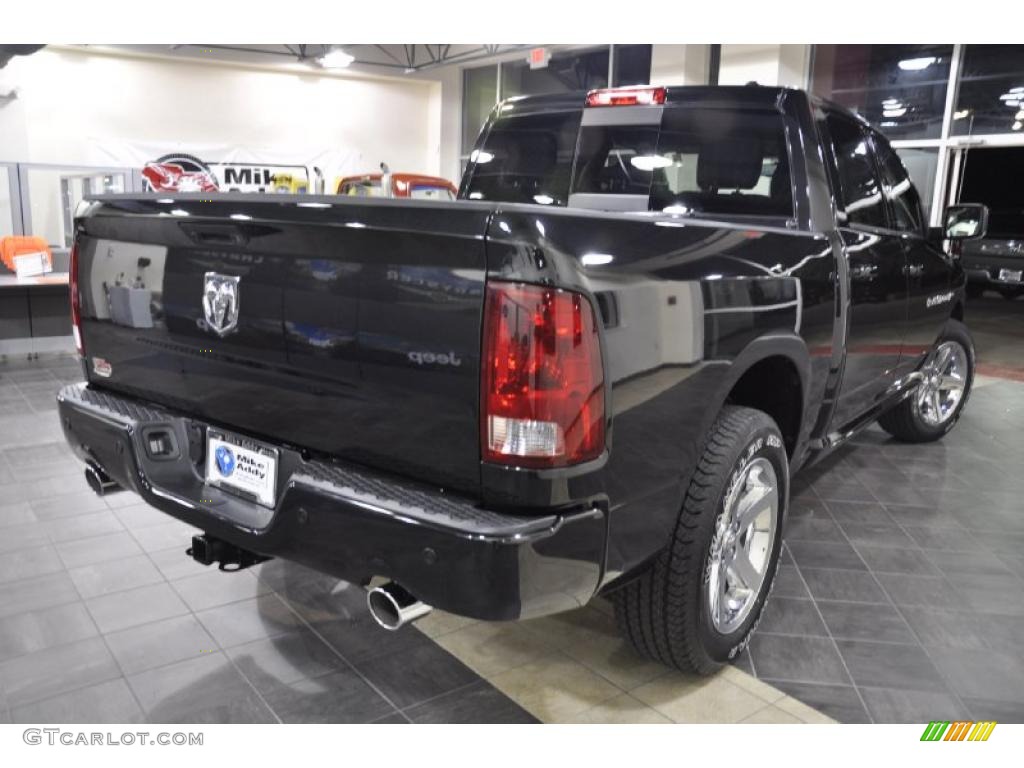 2011 Ram 1500 Sport Crew Cab - Brilliant Black Crystal Pearl / Dark Slate Gray photo #6