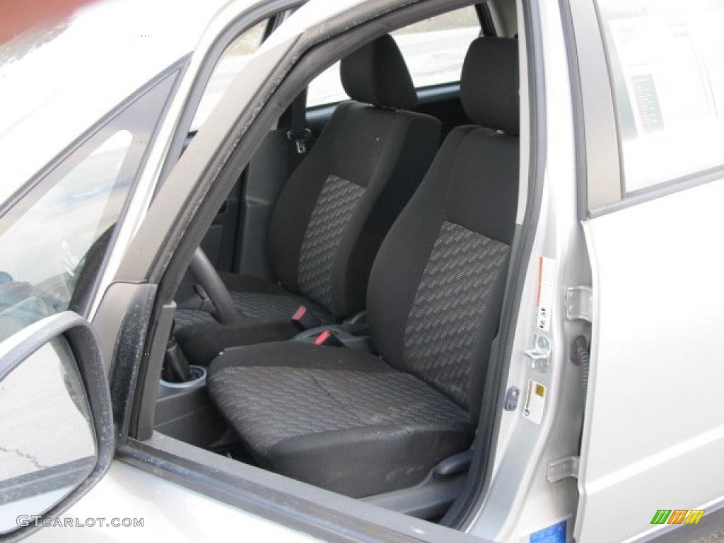 Black Interior 2007 Suzuki SX4 AWD Photo #41267589