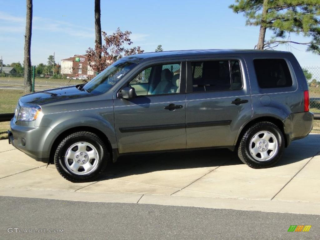 Nimbus Gray Metallic 2009 Honda Pilot LX Exterior Photo #41267679