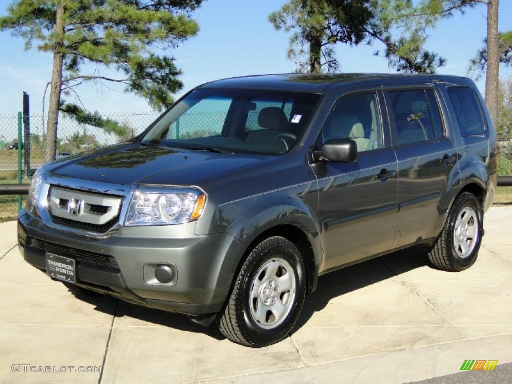 Nimbus Gray Metallic 2009 Honda Pilot LX Exterior Photo #41267713