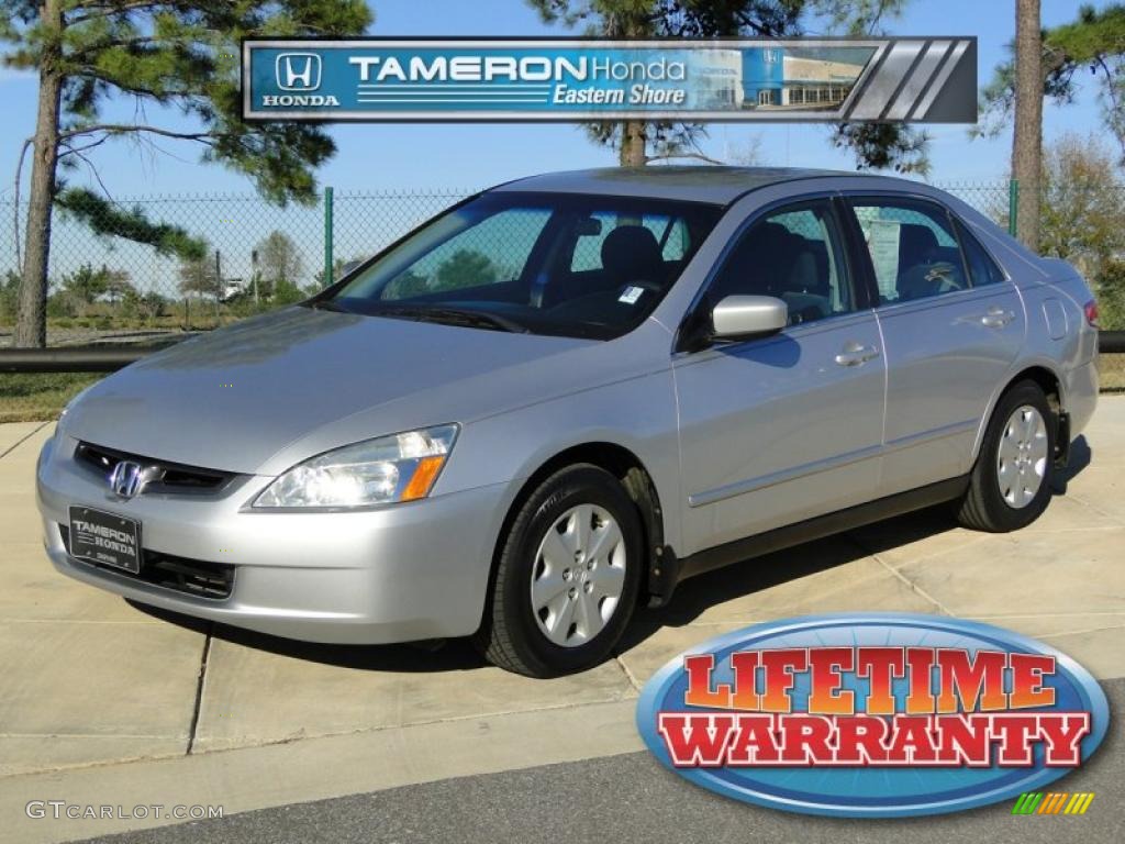 2003 Accord LX Sedan - Satin Silver Metallic / Gray photo #1