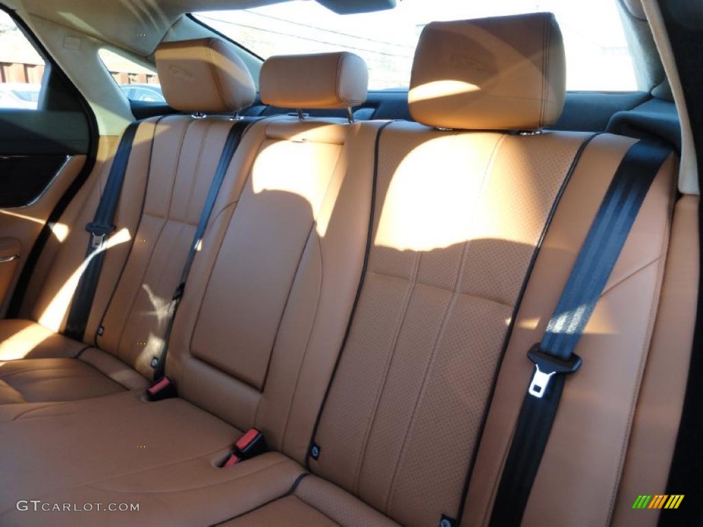 London Tan/Navy Blue Interior 2011 Jaguar XJ XJ Supercharged Photo #41269613