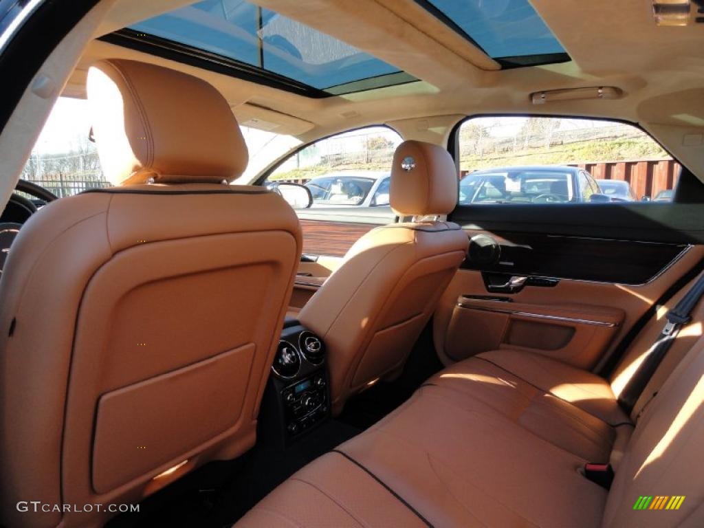 London Tan/Navy Blue Interior 2011 Jaguar XJ XJ Supercharged Photo #41269641