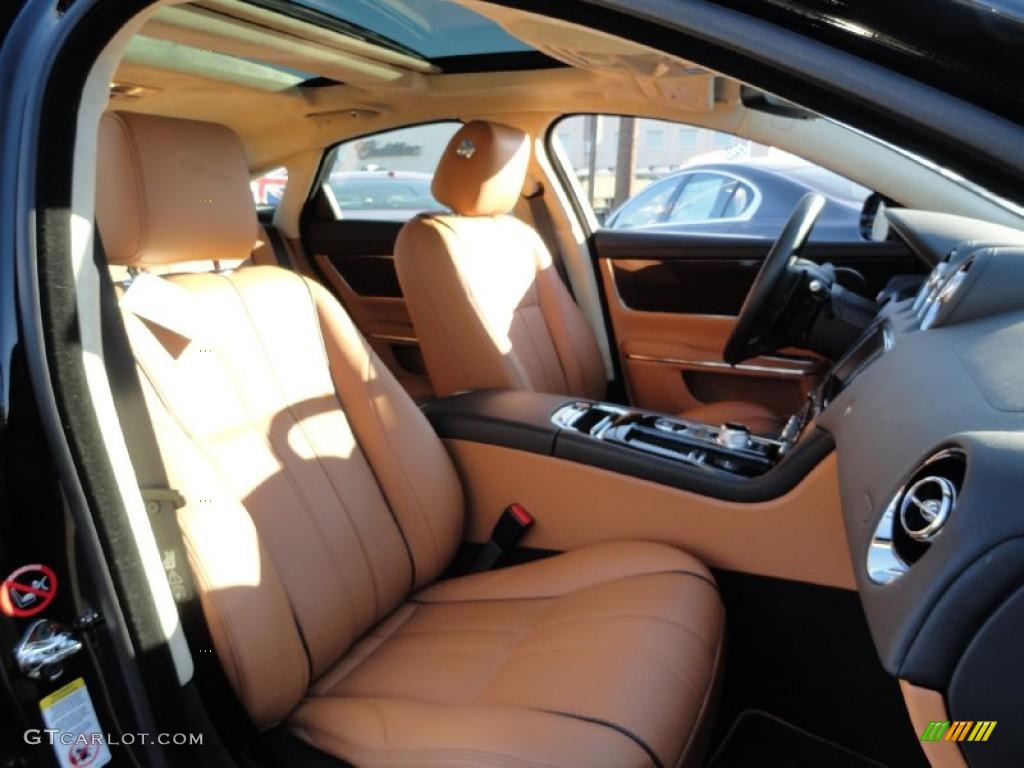 London Tan/Navy Blue Interior 2011 Jaguar XJ XJ Supercharged Photo #41269753