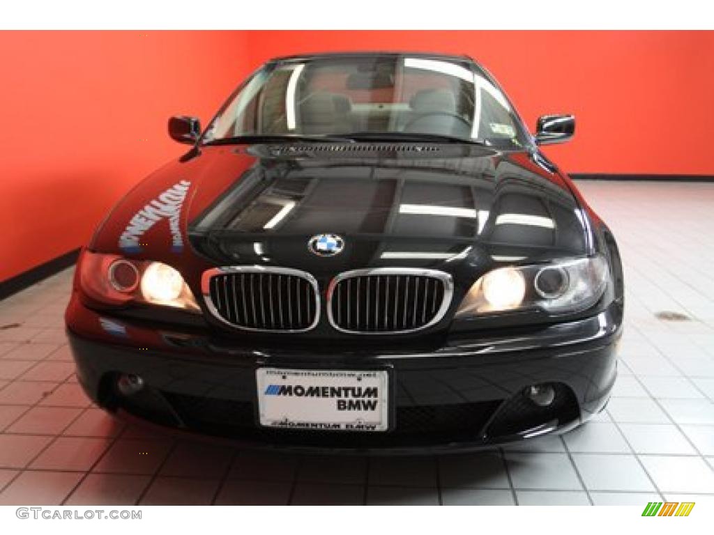 2004 3 Series 330i Coupe - Jet Black / Sand photo #13
