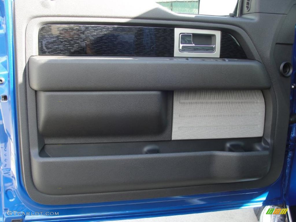 2010 Ford F150 FX4 SuperCrew 4x4 Black Door Panel Photo #41270309