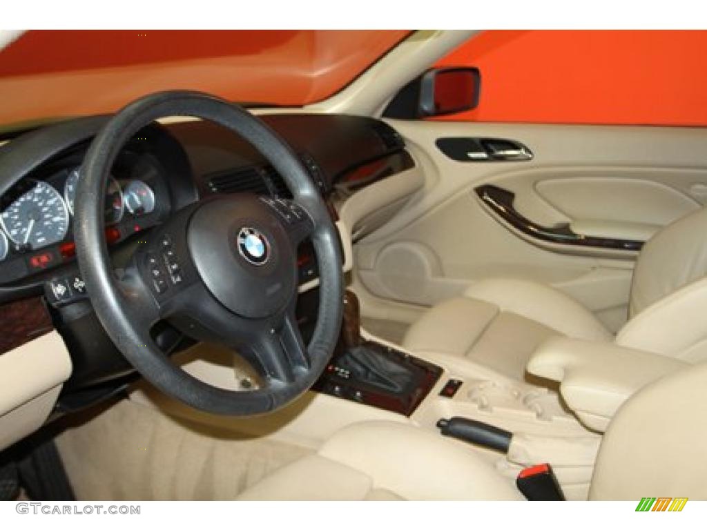 2004 3 Series 330i Coupe - Jet Black / Sand photo #17