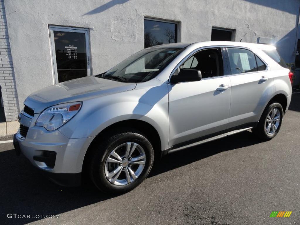 2010 Equinox LS AWD - Silver Ice Metallic / Jet Black/Light Titanium photo #1