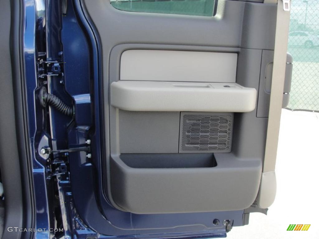 2010 F150 XLT SuperCab - Dark Blue Pearl Metallic / Medium Stone photo #18